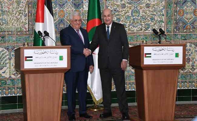 النص الكامل للبيان المشترك الذي توج زيارة الرئيس الفلسطيني للجزائر