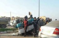انقلاب حافلة للعمال يخلف 7 مصابين بوهران