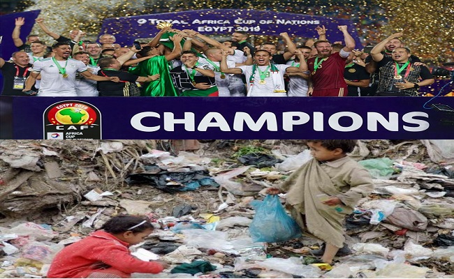 الجنرالات يعولون على المنتخب لتنويم الشعب الجزائري الجائع