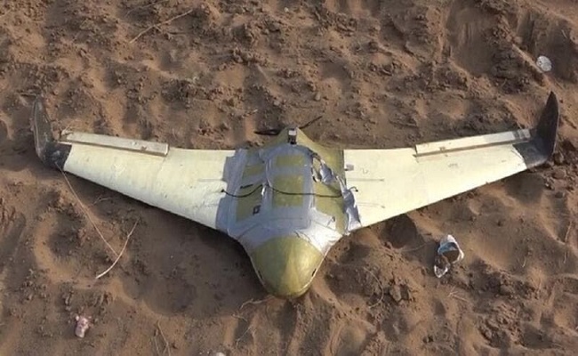 سقوط طائرة مسيرة في جازان
