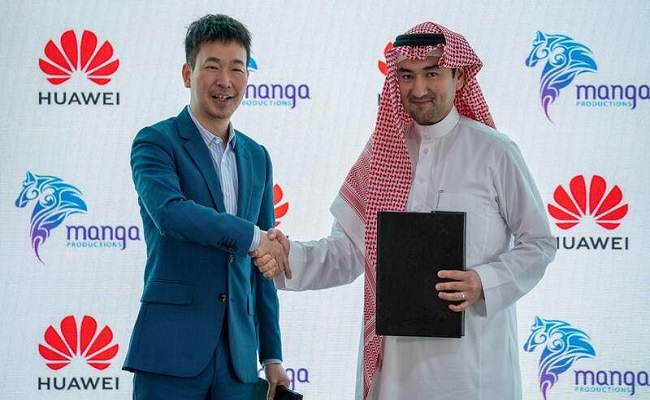 شركة هواوي تتعاون مع شركة مانجا...