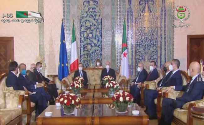 شروع رئيس مجلس الوزراء الإيطالي في زيارة إلى الجزائر