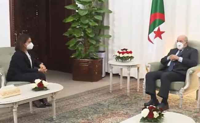 استقبال الرئيس تبون لوزيرة الشؤون الخارجية لدولة ليبيا