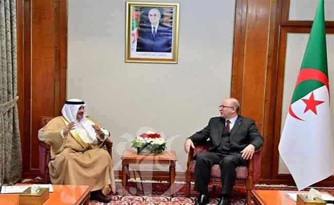 استقبال بن عبد الرحمان لوزير العدل الكويتي