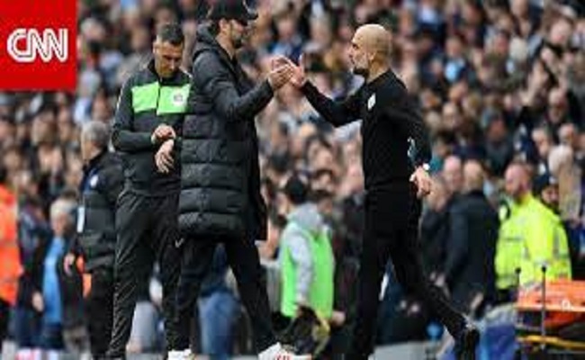 غوارديولا قبل مباراة مانشستر سيتي وليفربول سنواجه أكبر منافسينا على لقب الدوري