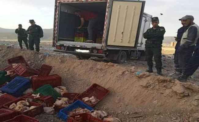 درك باتنة يحجز كمية معتبرة من اللحوم البيضاء الفاسدة...