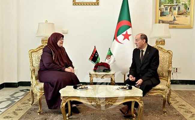استقبال بلحاج لوزيرة العدل في حكومة الوحدة الوطنية الليبية