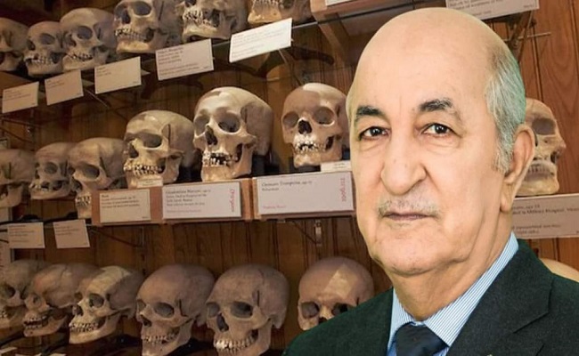 سكوب الجماجم التي تم جلبها من فرنسا هي فعلا جماجم أجداد الجنرال شنقريحة وتبون