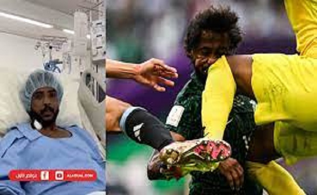 نجاح العملية الثانية لياسر الشهراني لاعب المنتخب السعودي...