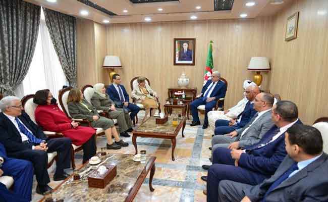 استقبال بوغالي لوفد عن الأكاديمية الجزائرية للعلوم والتكنولوجيات