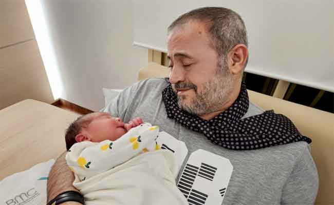 جورج وسوف يرحب بحفيدته الأولى بابتسامة أمل بعد وجع الفراق...
