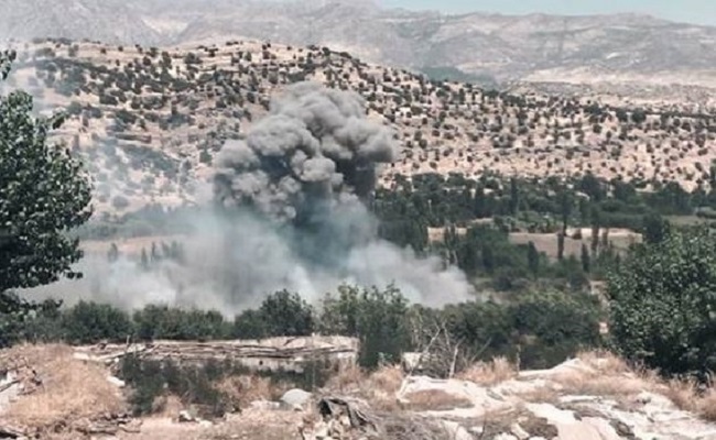 قصف عنيف يستهدف قاعدة زليكان التركية في نينوى العراقية