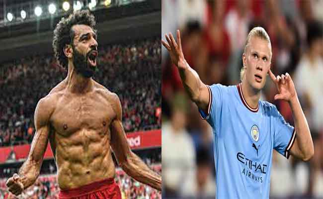 هالاند يهدد رقم محمد صلاح التاريخي...