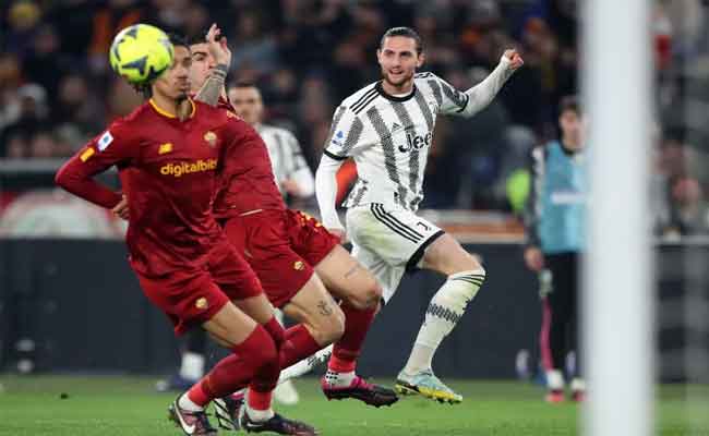 قذيفة مانشيني تقود روما للفوز على يوفنتوس بالدوري الإيطالي...