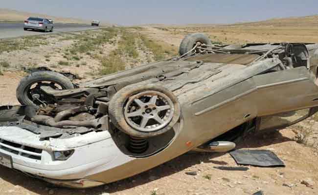 انقلاب سيارة يخلف 3 قتلى وجريحان بسعيدة