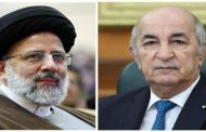 تبون يجري محادثات هاتفية مع نظيره الإيراني