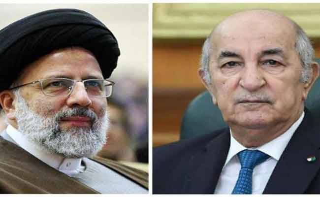 تبون يجري محادثات هاتفية مع نظيره الإيراني