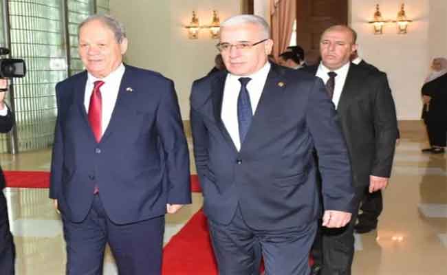 استقبال بوغالي لرئيس المجلس الوطني الفلسطيني