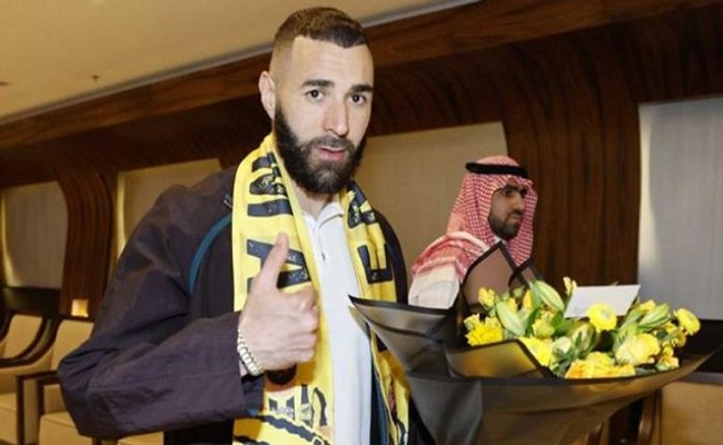 استقبال باذخ لبنزيما