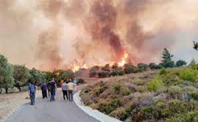 اليونان إجلاء 30 ألف شخص جرّاء حرائق 
