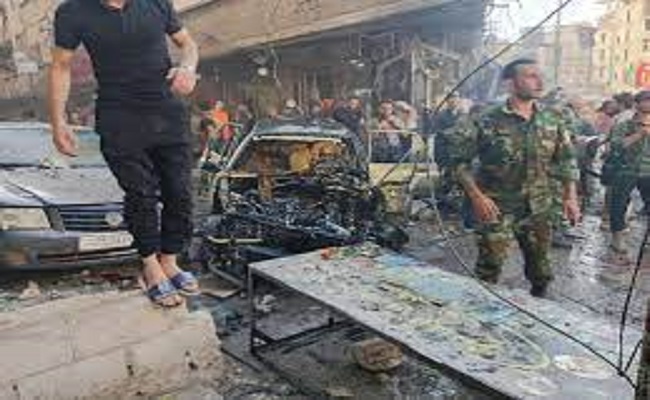 انفجار سيارة مفخخة يوقع مصابين في منطقة السيدة زينب بدمشق