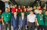 استقبال بداري للطلبة المتوجين في الألعاب العالمية الجامعية بالصين