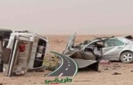 اصطدام بين سيارتين يخلف 4 قتلى و3 مصابين بإليزي