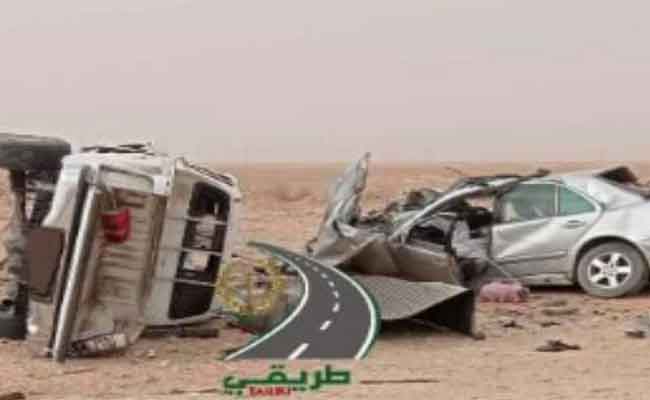 اصطدام بين سيارتين يخلف 4 قتلى و3 مصابين بإليزي