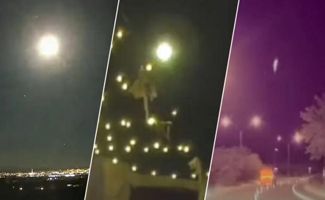 نيزك ضخم يخترق سماء أمريكا لحظات صادمة ومرعبة...