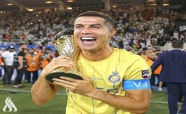 رونالدو سعيد بأول ألقابه مع النصر...