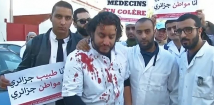 شعار الدكاترة في عهد الشاذ تبون الكرامة او الموت !
