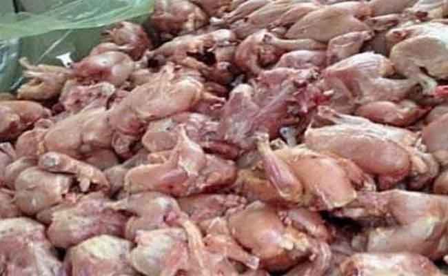 حجز أزيد من قنطار لحوم بيضاء فاسدة بخراطة