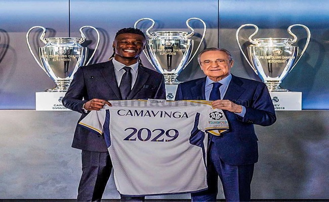 ريال مدريد يجدد عقد كامافينغا...