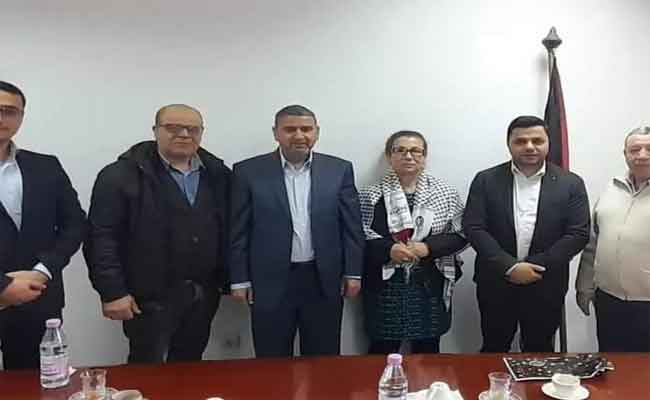 استقبال حزب العمل وفدا من حماس