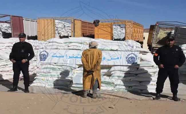 توقيف 11 شخصا تورطوا في تهريب كمية ضخمة من المواد الغذائية بتمنراست