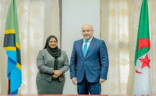 زيتوني يتباحث مع نظيرته التنزانية بدار السلام