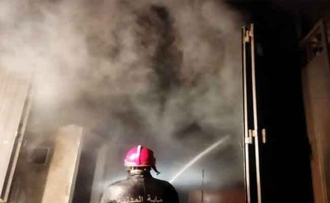 نشوب حريق في مستودع لتخزين الحفاظات بتلمسان