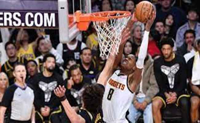 NBA...دنفر ناغتس يهزم لوس أنجليس ليكرز وخسارة بورتلاند تريل بليزرز