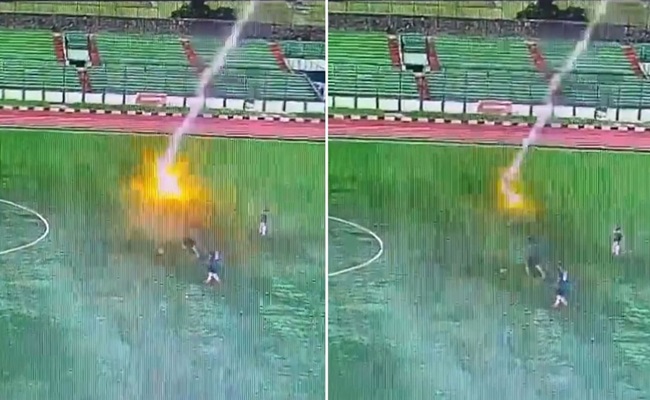 وفاة لاعب بعد إصابته بصاعقة خلال مباراة في إندونيسيا...