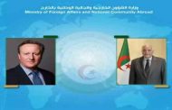 عطاف يتباحث هاتفيا مع نظيره البريطاني حول الوضع في غزة