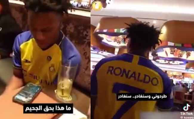 كان مرتديًا قميص رونالدو...طرد سبيد من مطعم ميسي