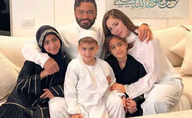 افطار رمضان يجمع تامر حسني وبسمة بوسيل...