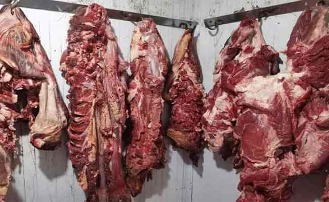 حجز قنطارين ونصف من لحم البقر فاسدة بتيارات