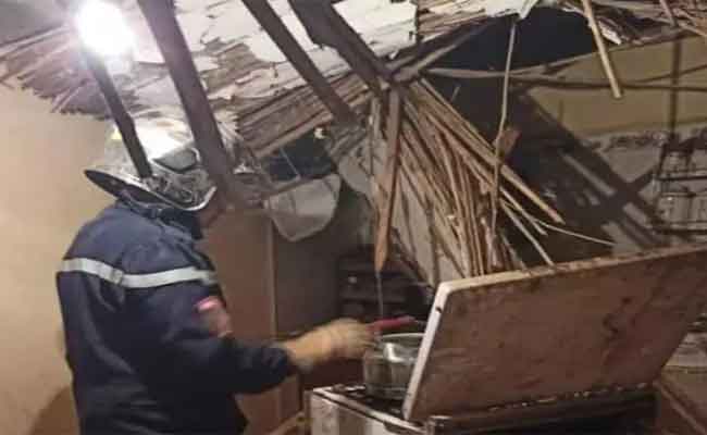 انفجار للغاز يخلف إصابة شيخ وأضرار بليغة في المنزل بقرية اڨطي بسيدي بلعباس