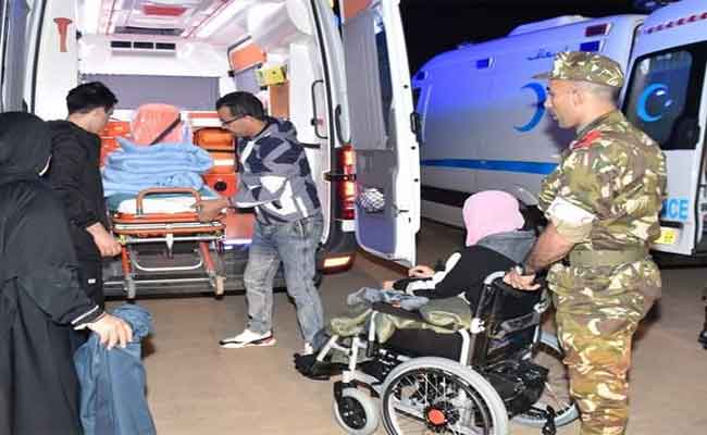 إجلاء أطفال فلسطينيين مصابين رفقة مرافقيهم صوب الجزائر
