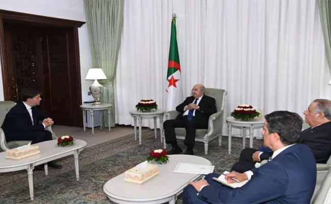 استقبال تبون عمدة مرسيليا