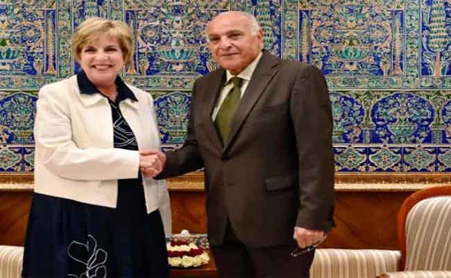 استقبال عطاف السفيرة الأمريكية لمناقشة مُستجدات الأوضاع الدولية
