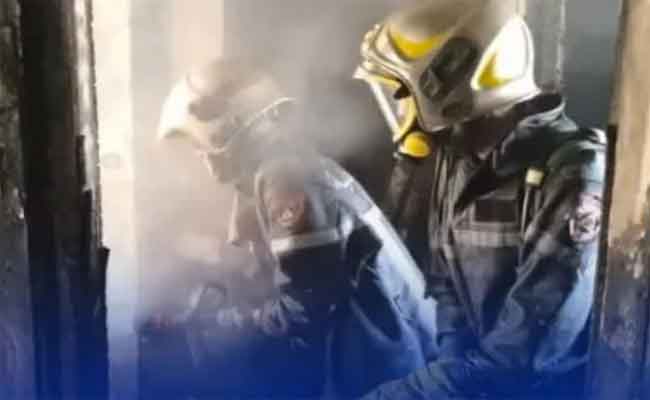 حريق شقة بالكامل يخلف إصابة امرأة بالبليدة