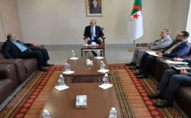 استقبال شايب للمدير العام بالنيابة لبنك التنمية المحلية