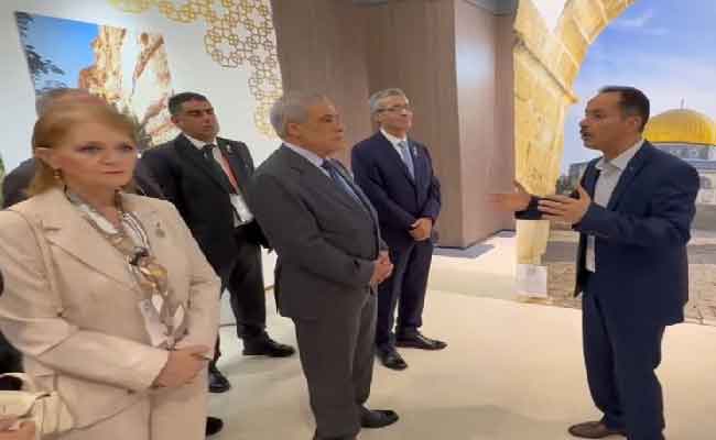 عرباوي مرفوقا ببللو ومداحي يزور أجنحة عدد من الدول بالمعرض العالمي “إكسبو-أوساكا” 